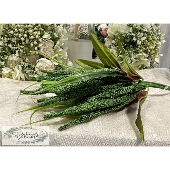 Zöld hosszú, sok apró bogyós 35 cm 5 ágú 