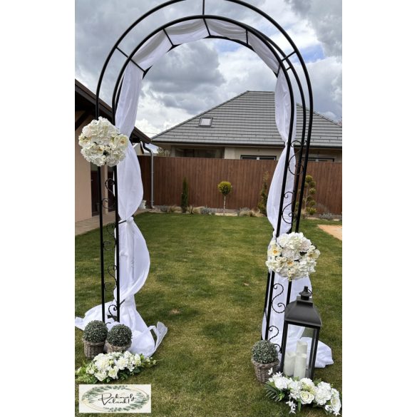 Boldogság kapu BÉRELHETŐ 40.000 Ft kovácsoltvasból, elegáns, gyönyörű 